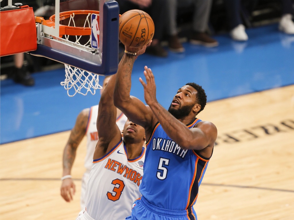 亚当斯半场15分钟奋战,斩获3分5篮板 球员之一的关键职责在于为球队争夺控球权,